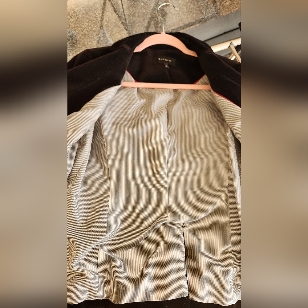 Talbots velvet jacket - Picture 3 of 4